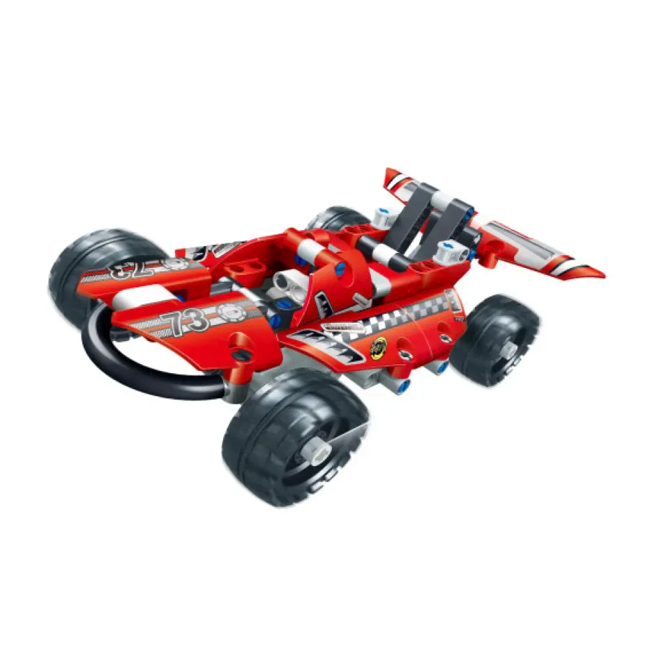 Базовый 3D-Конструктор SDL KID-CONSTRUCT "Гоночный болид, 150 деталей"-3